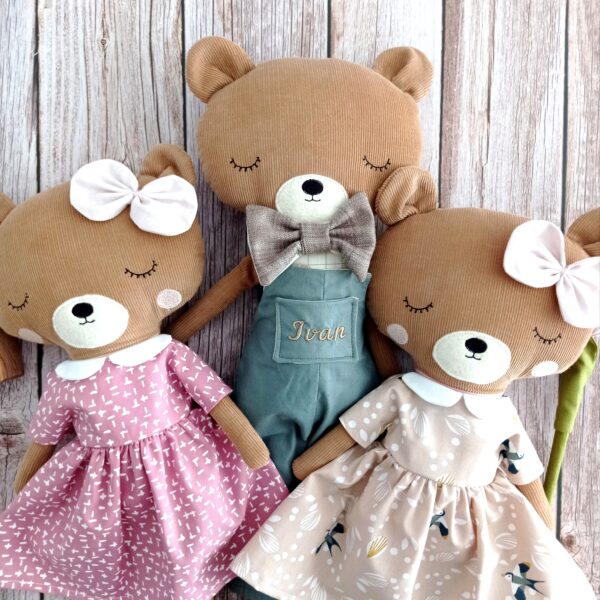 Unikatna personalizirane lutke medvjedići