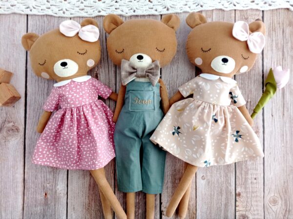 Unikatna personalizirane lutke medvjedić, lisica, lisac, srna